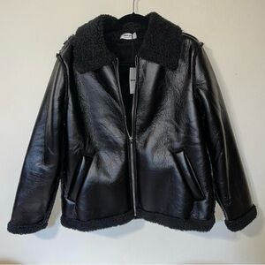Showpo faux leather jacket